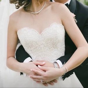 Watters Wtoo Kinsey Ivory Lace Corset size 0